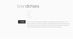 Desktop Screenshot of briandichiara.com