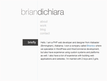 Tablet Screenshot of briandichiara.com